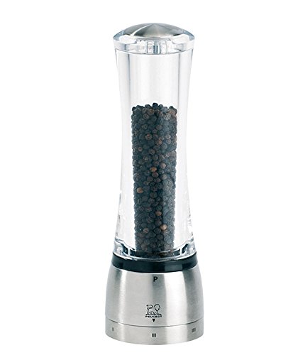 Peugeot 25441 Daman U'Select Shaftless 8.25 Inch Pepper Mill, Stainless Steel