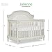 Evolur Julienne 5-In-1 Convertible Crib In Clay, Greenguard Gold Certified, Features 3 Mattress Height Settings, Sturdy And Spacious Baby Crib, Wooden Furniture
