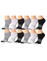 Tipi Toe - Calcetines deportivos para mujer (12 pares, corte bajo)