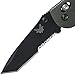 Benchmade - Mini Griptilian 557 Knife, Serrated Tanto, Coated Finish, Olive Handle