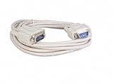 Your Cable Store 10 Foot DB9 9 Pin Serial Port Cable Male/Male RS232