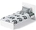 Chital Unisex Twin Bed Sheets | 4 Pc Gender Neutral Kids Bedding Set | Baby Elephant Print | 1 Flat & 1 Fitted Sheet, 2 Pillow Cases | Durable Super-Soft, Double-Brushed Microfiber | 15” Deep
