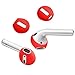 DamonLight (Fit in The case) Airpods Earpods Covers Anti-Slip Silicone Soft Sport Covers Accessories for AirPods Earbud AirPods Ear Tips 2 Pairs (Spicy Red)