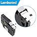 Labelife 6mm Label Tape TZe-211 Replacement for Brother P Touch TZe TZ Tape 6mm 0.23 Laminated White Label Tape TZe211 TZ-211 for Brother Label Maker PT-D210 PT-D220 PT-H110 PT-D200, 1/4 Inch, 5-Pack