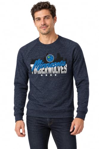 Blue 84 Minnesota Timberwolves NBA Officially Licensed Tri-Blend Crewneck Sweat…