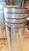 3 pc Primitive Galvanized Buckets French Style Taper 9 inch Tall