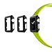 iCASEIT Apple Watch Case Screen Protector 38mm (Pack of 3) - Bumper Case with Screen Protector for Full Protection for Apple Watch 38 mm - Black x 3