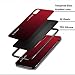 Luhuanx Case for iPhone 15 Pro Max,Gradient Red Black