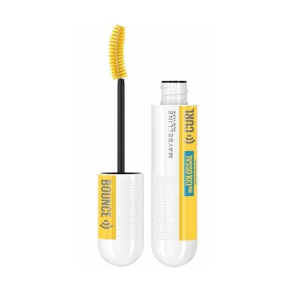 Maybelline Colossal Curl Bounce Mascara, Big Bouncy Curl Volume, Up To 24 Hour Wear, Clump Free, Black
