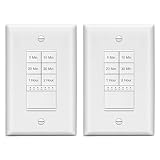 LIDER 2-Hour Countdown Timer Switch with Wall