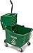 CFS 3690409 Commercial Mop Bucket With Side Press Wringer, 35 Quart Capacity, Green