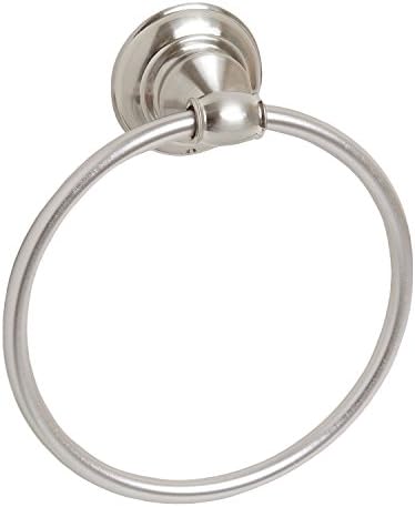 Brushed Nickel Towel Ring Wall Mounted Bath Accessory