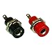 4mm Banana Socket Connectors, Soldering Type, Black and Red, 6 Pairs