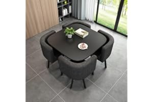 PAKMEZ Reception Negotiation Table, Small Conference Room Tables, Business Conference Room Coffee Table, Nordic Negotiation Table And Chair, Office Meeting Room Reception Negotiation 1 Table 4 Chairs ( Color