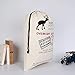 5PCS Christmas Gift Bag Santa Sack Canvas Bag 20''x 28'' Christmas Gift Sacks Canvas Xmas Santa Presents Bag with Deer Pattern for Stocking Presents(Off White Deer)