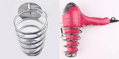 1 Spiral Blow Dryer Stand/flat Hair Iron Holder J0610-5