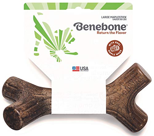 Benebone Maplestick Real Wood Durable Dog Stick Chew Toy, Made in USA, Large