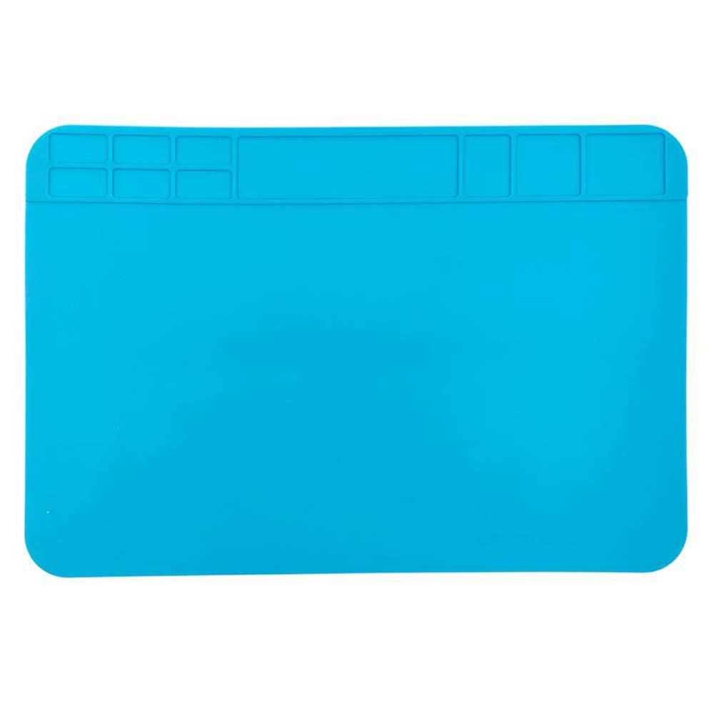 XNJIHWA Soldering Mat Silicone Heatproof Mat Soldering 500°30 x 20cm Anti-Static Multi-Purpose Magnetic Electronics Repair Pad for Soldering Brazing Repair Tool Welding Pad,Blue