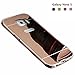 for Samsung Note 5 Case,Gravydeals® Luxury Hybrid Plating Mirror Hard PC Cover with Premium Aluminum Metal Frame Drop Protection/Shock Absorption Technology Case (Rose Gold)