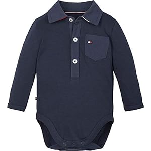 Tommy Hilfiger Baby Poplin Kraag Lichaam L/S baby-jongens Baby en peuter tanktop