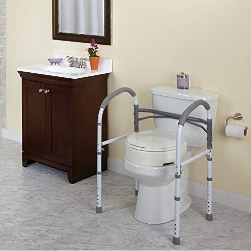 Carex Toilet Safety Rails - Toilet Handles for Elderly and Handicap
