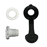 Coleman Replacement Standard Drain Plug Assembly w/ Black Cap - 1