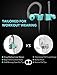 Mpow Flame Bluetooth Headphones Waterproof IPX7, Wireless Earbuds Sport, Richer Bass HiFi Stereo in-Ear Earphones w/Case, 7-9 Hrs Playback, Noise Cancelling Microphone (Comfy & Fast Pairing), Blue