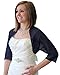 Tion Bridal Women's Chiffon Bolero, Navy Blue