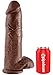 Pipedream King Cock with Balls, Brown, 12 Inch