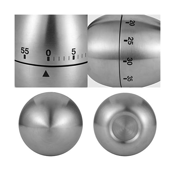 RosewineC-Kitchen-Timer-ManualShaped-Mechanical-Rotating-Alarm-with-60-Minutes-for-CookingEgg RosewineC Kitchen Timer Manual,Shaped Mechanical Rotating Alarm with 60 Minutes for Cooking(Egg)