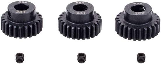 DollaTek 3PCS M0.6 17T-28T Metal Pinion Motor Gear for 5mm Shaft 1/8 RC Car Engine Spare Parts - 20T 21T 22T Gear - Image 5