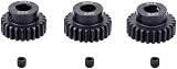 DollaTek 3PCS M0.6 Metal Pinion Gear 17T-28T for 5mm Shaft RC Cars view 4