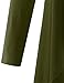 AMORE ALLFY Women's Long Sleeve Flowy Open Cardigan Dark Olive XXX-Large