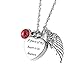 IMEIM A Piece of My Heart is in Heaven Urn Necklace for Women Cremation Jewelry Memorial Necklace for Human Ashes