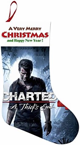 Uncharted: The Lost Legacy Christmas Stockings Stuffers Gift Ornaments Santa Claus Socks Hanging Xmas Decoration