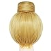 JoneTing Yellow Blonde Wig【 +Wig Cap】 Short Golden Wig for Women Cospaly Wig Women Short Straight Golden Costume Wig for Halloween Party Peluca Rubia Amarilla Princess Wig for Christmas