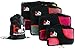Travel Packing Cubes Set - 4 Luggage Packing Organizers with Laundry Bag