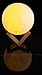 Moon Lamp, Night Light. Lighting, LED, 3D Print, Warm and Cool, White Dimmable, Touch Switch, Brightness, 3000k and 6000k with USB Charging, Rechargeable Home Decorative Lights, Desk Diameter 5.9 inch