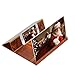 New 12” 3D Screen Magnifier,Crytech Cell Phone Hd Screen Enlarger Smartphone Holder Stand Foldable Mobile Phone Amplifier Projector Compatible with All Smartphones for Video Movie Gaming (Brown)thumb 3