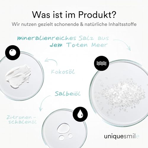 Uniquesmile Teeth Whitening Strips Test Winner 2024 - Whitening Strips without Peroxide - Teeth Bleaching Gentle on Enamel - Natural Formula - 28 Strips / 14 Applications - Test 100 Days