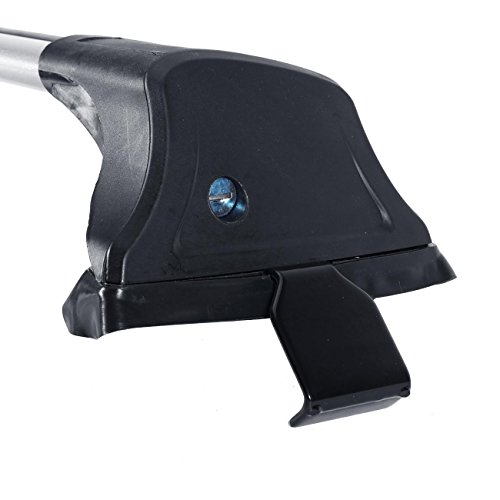 AUXMART 48" Roof Rack Crossbars for Bare Roofs - Features Keyed Locking Mechanism, Aero Dynamics