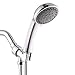 Ezelia Faucet 5-Spray Hand Held Shower Head with Hose, Showerheads with Anti-Blocking Nozzle, Excellent Performance Even Under Low Water Pressure, Brushed Bronze