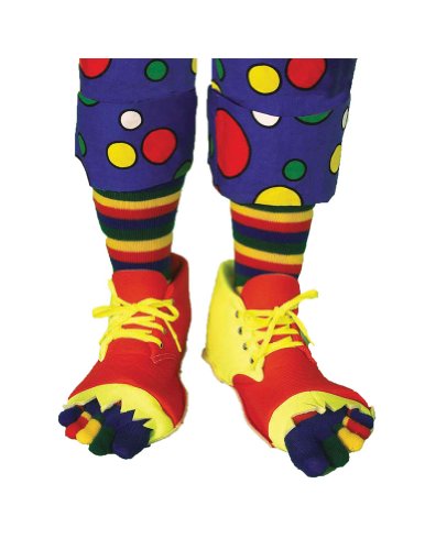 Clown Shoes and Toe Sock Set