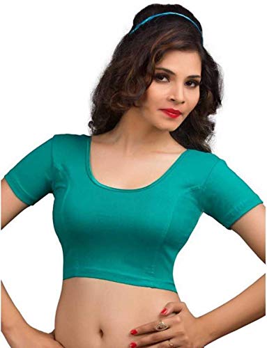 cotton stretchable saree blouse for women