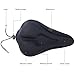 LIVEHITOP Gel Bike Seat, Most Comfortable Soft Narrow Bicycle Saddle Cover Cushion with Water Resistant Cover Bag for Indoor Outdoor Cycling.