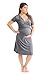 Kindred Bravely The Angelina Ultra Soft Maternity & Nursing Nightgown Dress (Slate Grey, Medium)