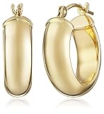 14k Yellow Duragold Hoop Earrings