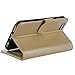 iPhone 6 Plus, 6S Plus Phone Case, Abacus24-7 Wallet with Leather Flip Cover and Stand, Gold