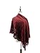 Gzcvba Women Lightweight Fashion Lace Scarf Winter Wrap Shawl Soft Evening Coverup (Wine red)
