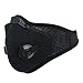 Topnisus Dust Mask with Filter for Cycling Running Jogging Sawmilling Mowing Outdoor Activity Dustproof Mask (Black)